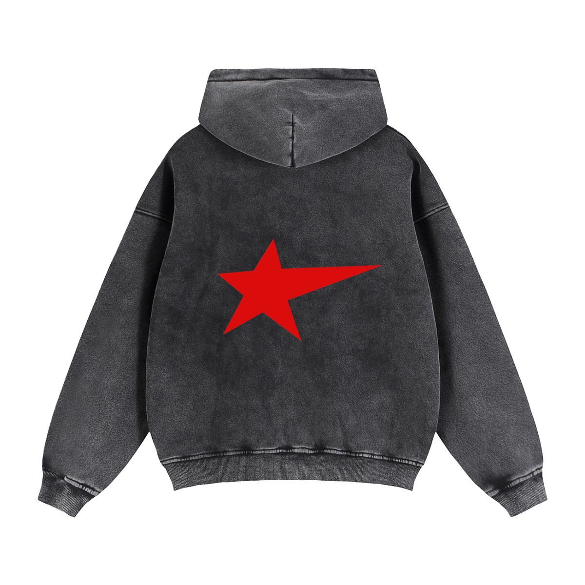 Zip-Through Boxy Fleece Hoodie