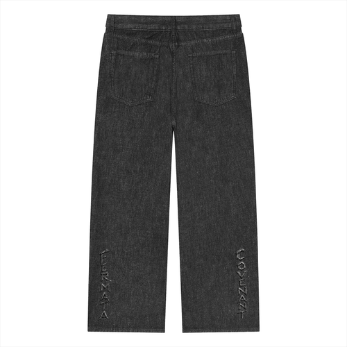 Unisex Vintage Wash Straight Leg Jeans