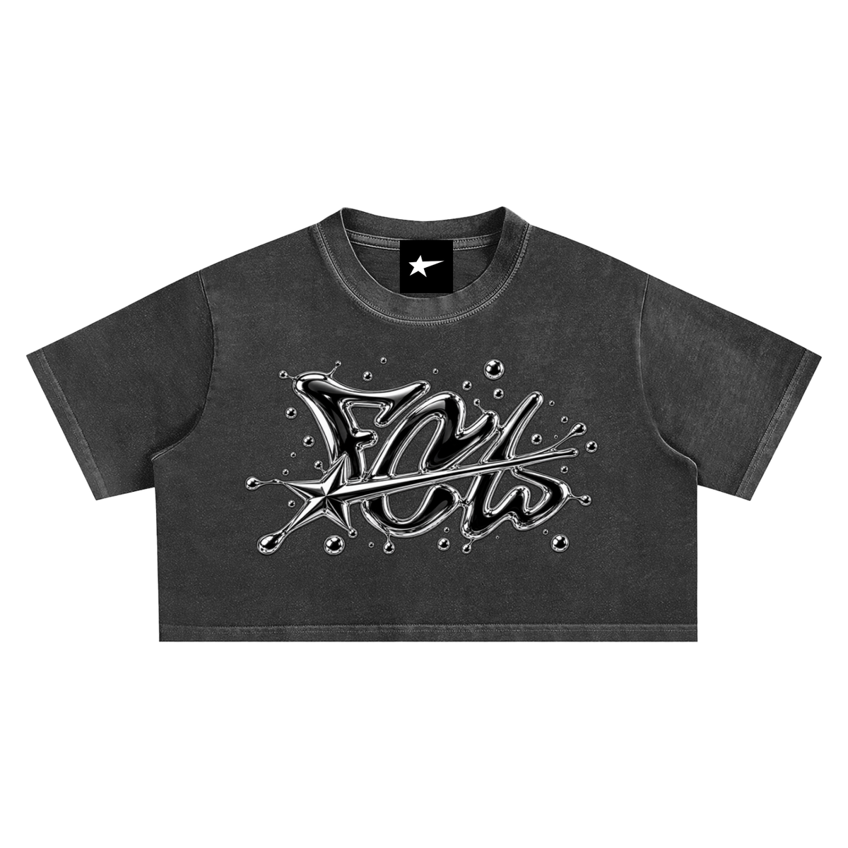 Snow Washed Crop Top