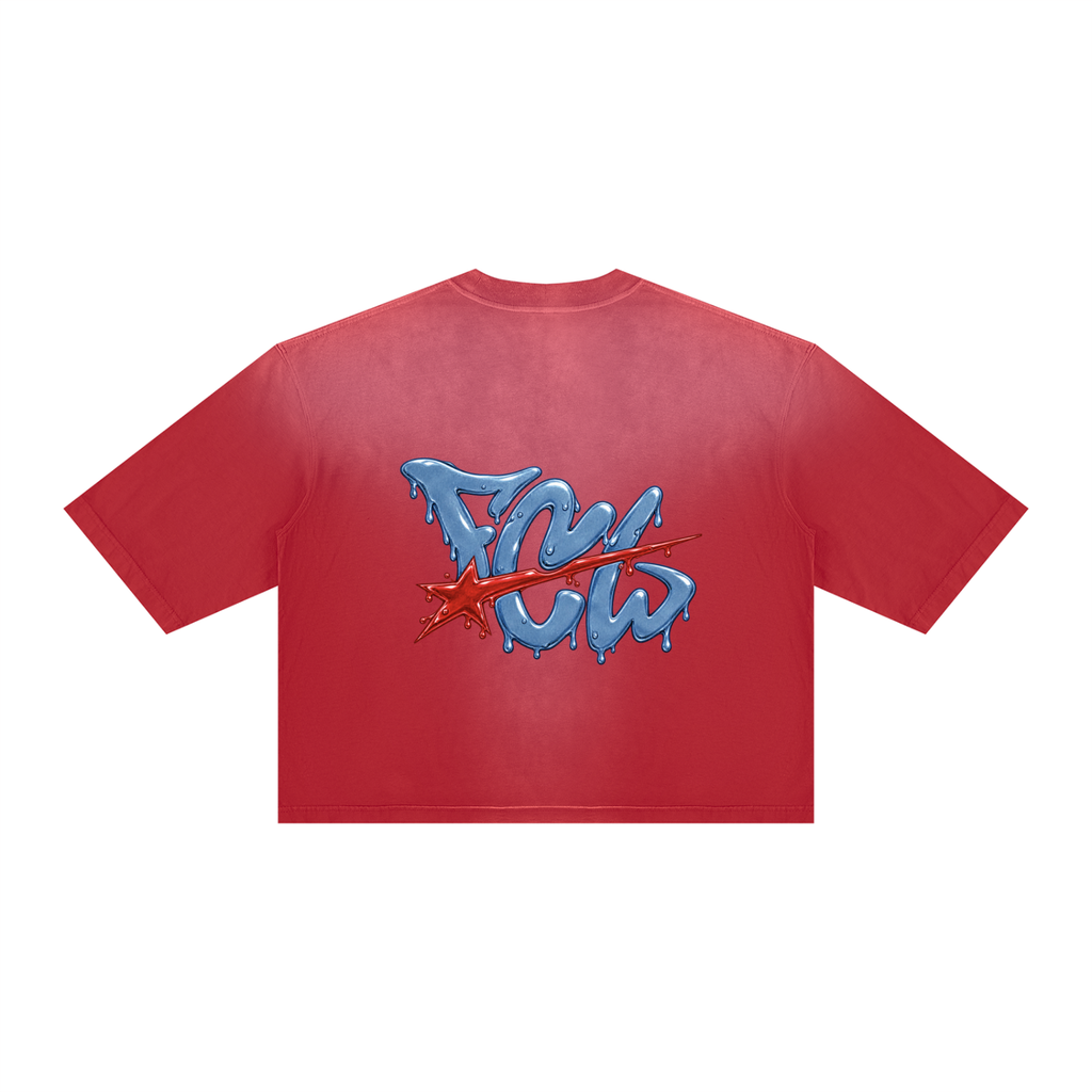 Unisex Vintage Wash Sunfade Boxy T-Shirt