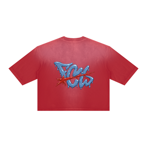 Unisex Vintage Wash Sunfade Boxy T-Shirt