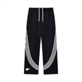 Curved Stripe Straight Sweatpants