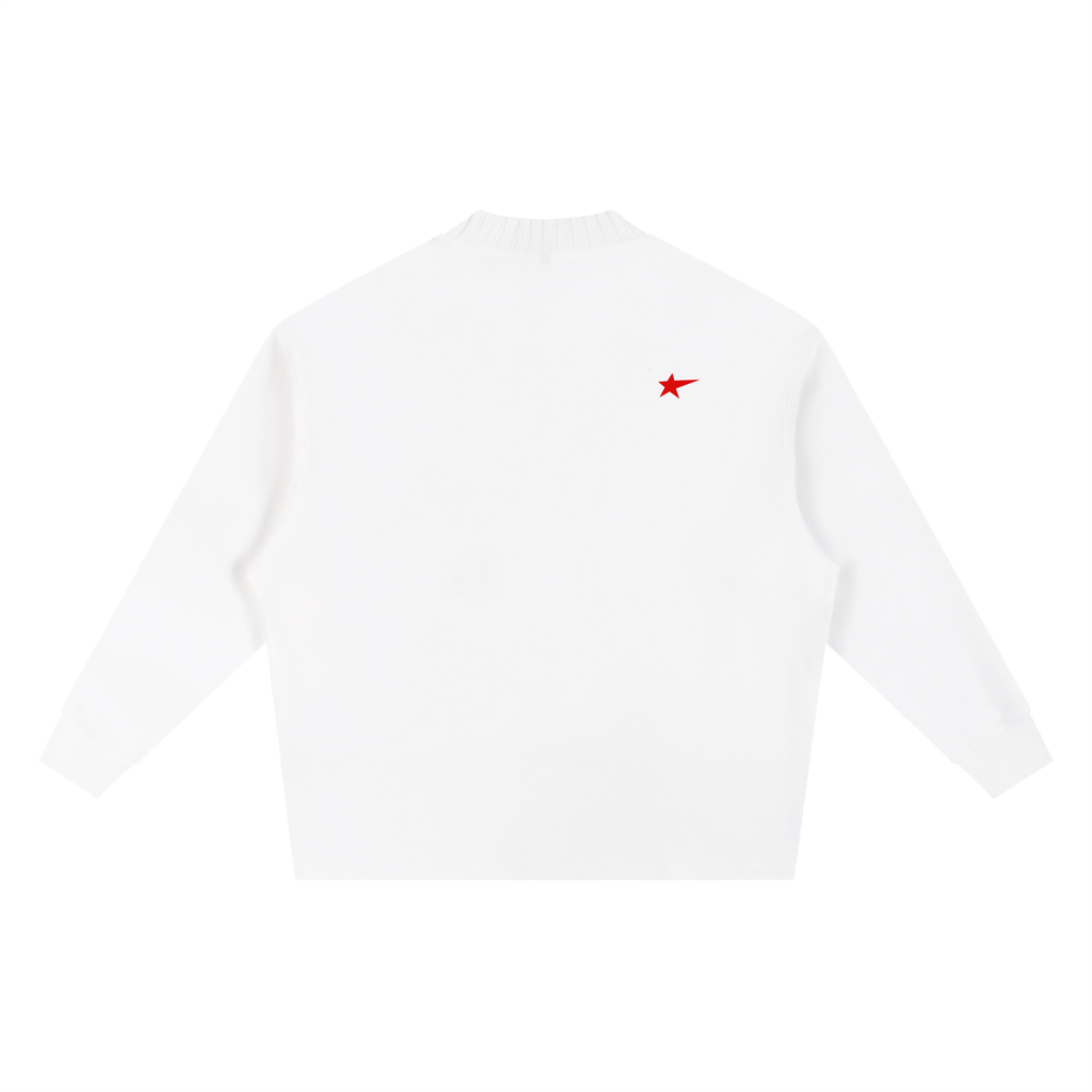 Knitted Round Neck Oversize Sweatshirt