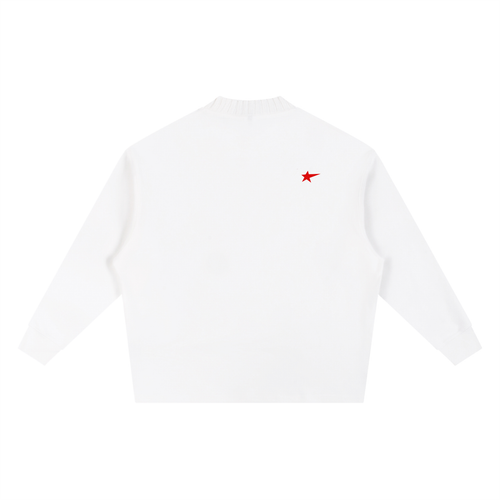 Knitted Round Neck Oversize Sweatshirt