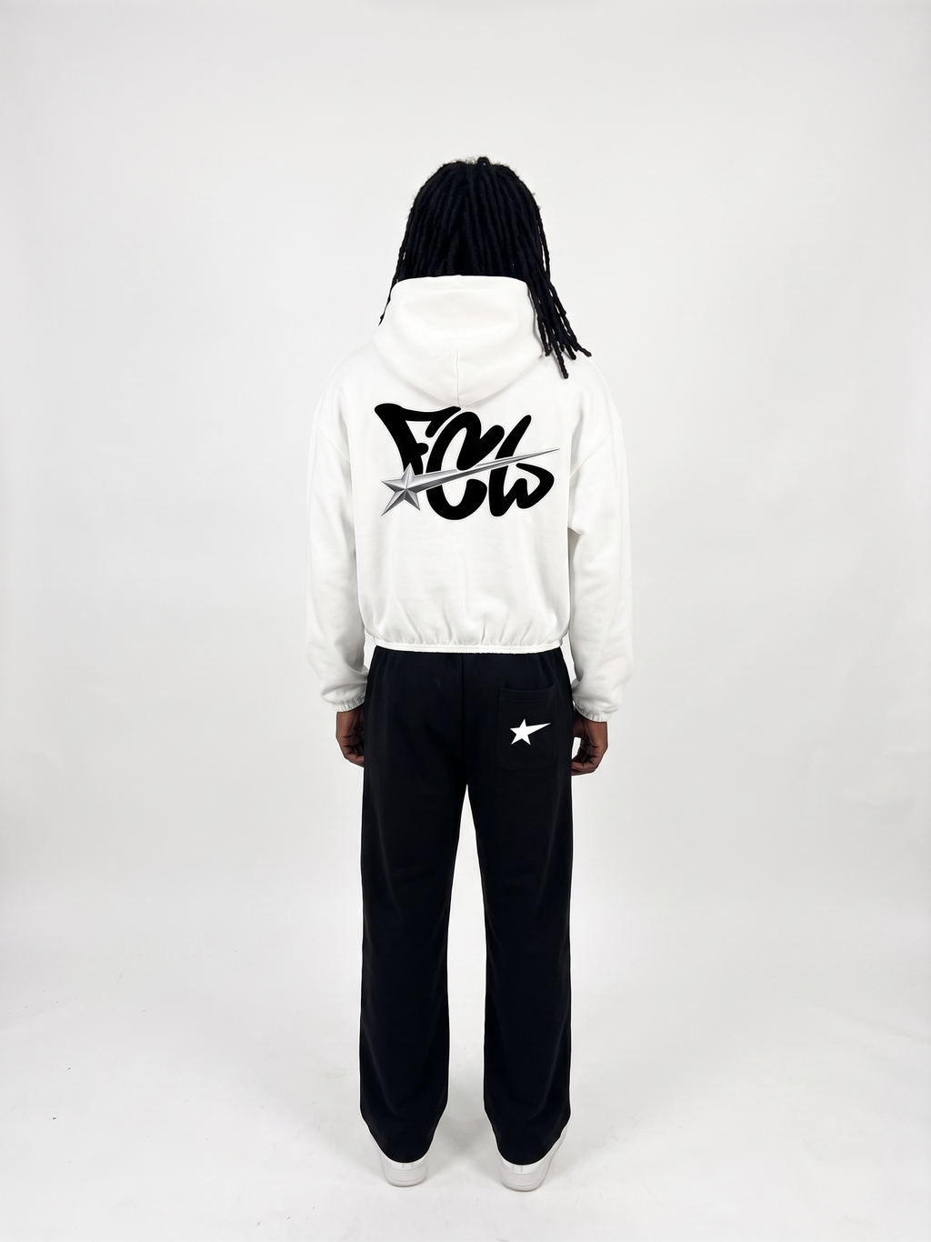 Unisex Boxy Piping Fleece Hoodie