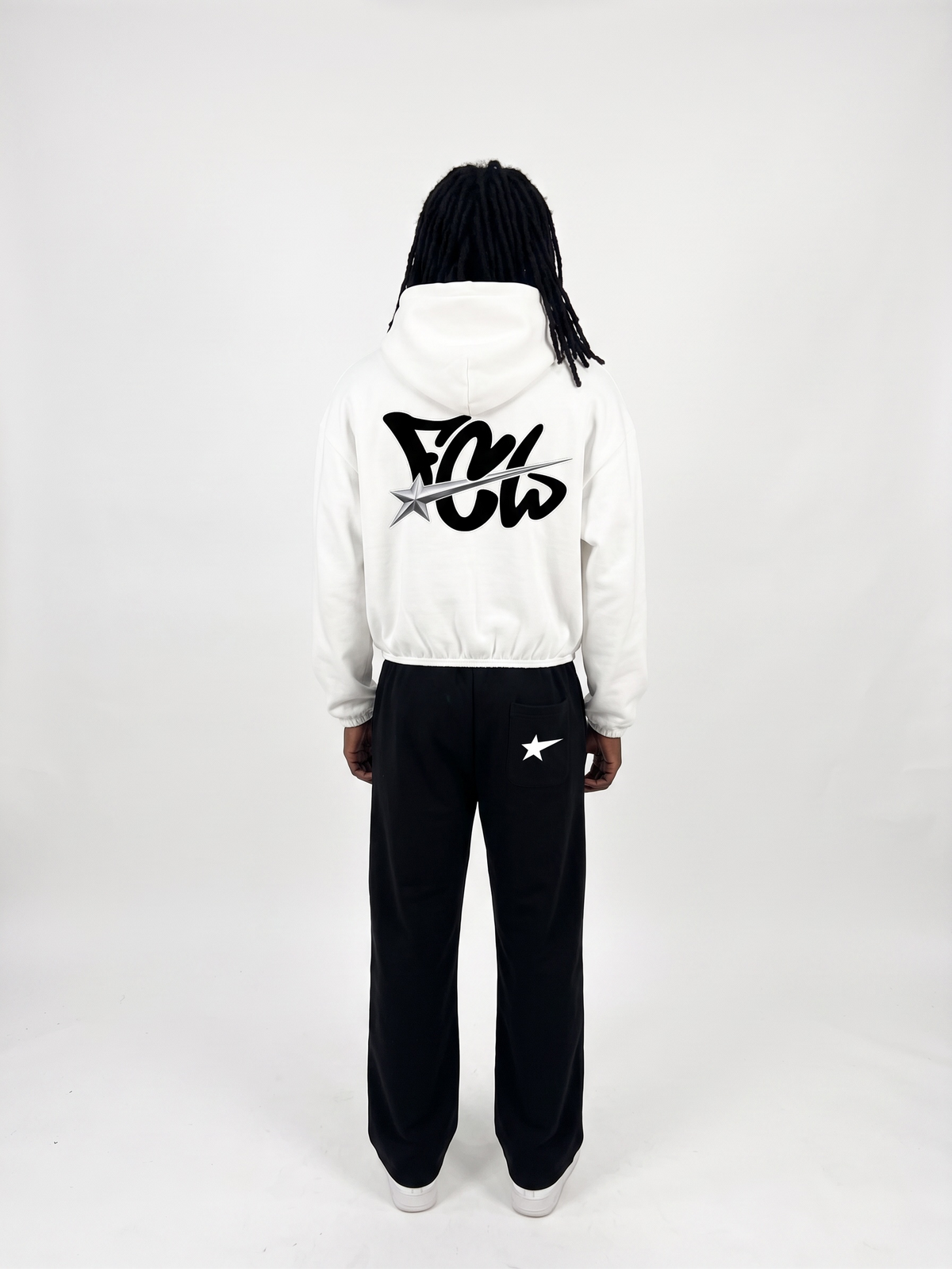 Unisex Boxy Piping Fleece Hoodie