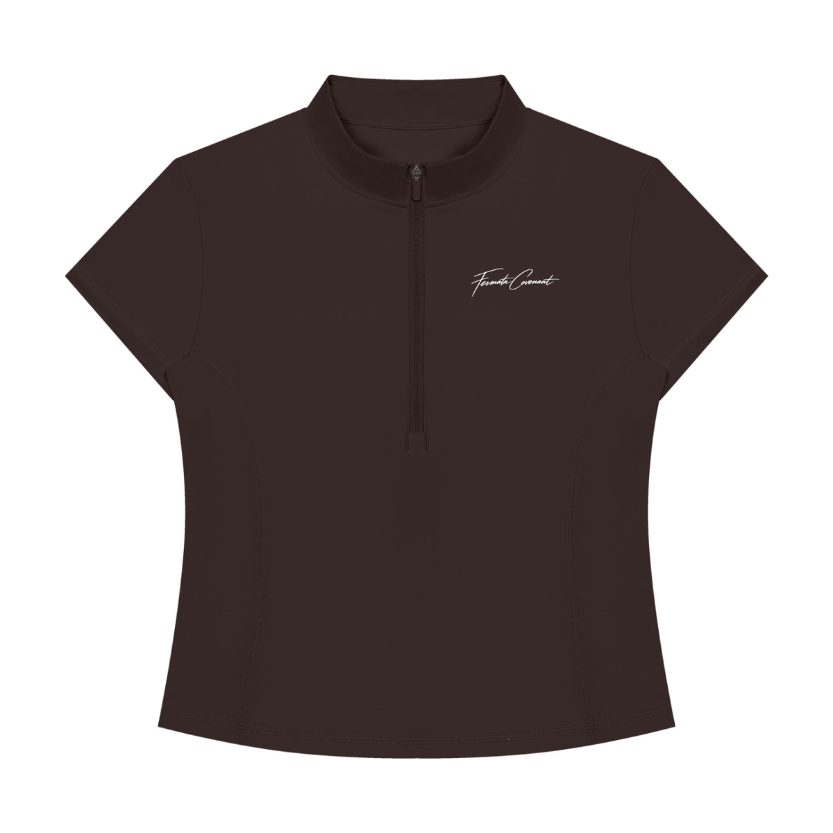 Women's Yoga Quarter-Zip Mock Neck T-Shirt