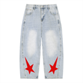 Men's Vintage Wash Sunfade Barrel Leg Jeans