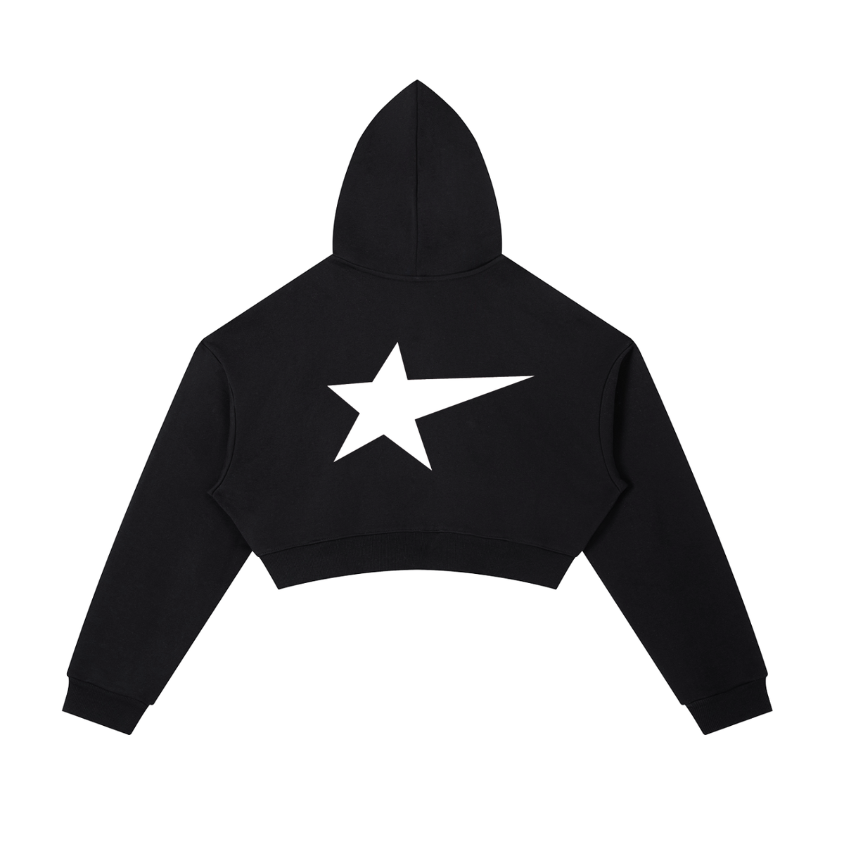 Essential Cropped Zip-Up Hoodie