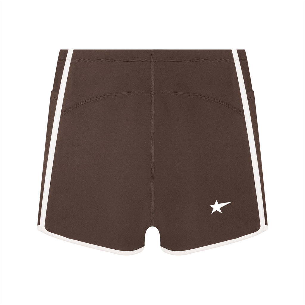 Women's High Rise Color Block Yoga Shorts