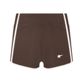 Women's High Rise Color Block Yoga Shorts