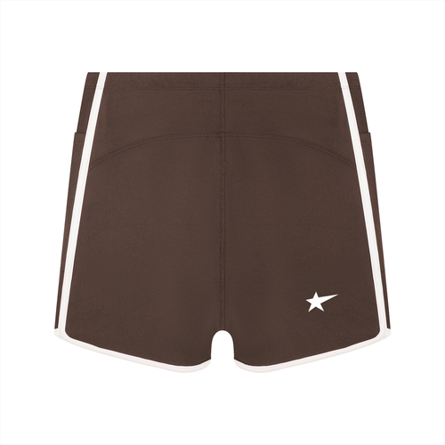 Women's High Rise Color Block Yoga Shorts