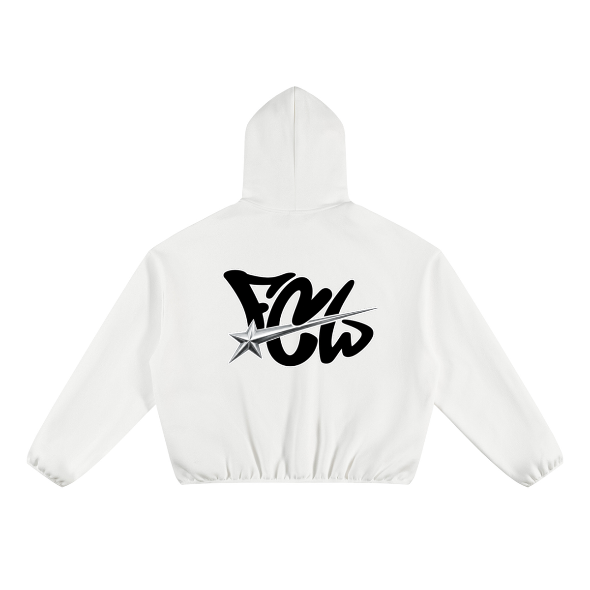 Unisex Boxy Piping Fleece Hoodie